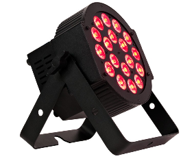 HEX686 HIGH POWERED FLAT PAR DESIGN WITH 6 IN 1 HEX LEDS, 18 X 12 WATT RGBAW + UV, DMX, LINKABLE,